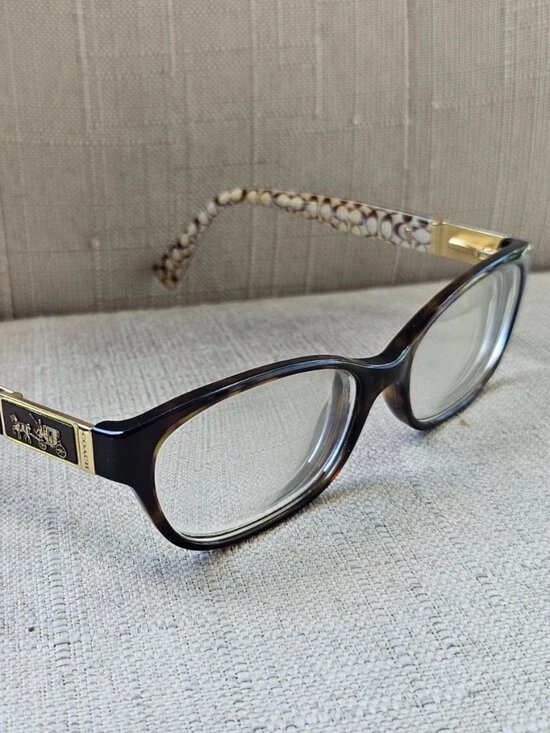 Coach Women Eyeglasses Fame EMMA HC6061 Eyewear Dark Tortoise/Sand Sig C Glasses main image 6